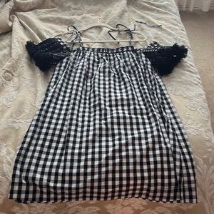 Gingham mini dress